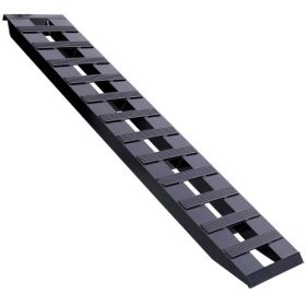 Heavy  Duty Ramps With Top Hook Attaching End, Universal Loading Ramp For Motorcycle, Tractor, ATV  UT 72  X 14  8800 LBS 1 Pair 2 Ramps Aluminum ,Bla