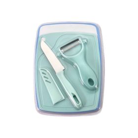 Stainless Steel Knife And Stainless Steel Peeler In One, Home Melon And Fruit Knife Cutting Board Set, Suitable For Cutting Fruits And Vegetables